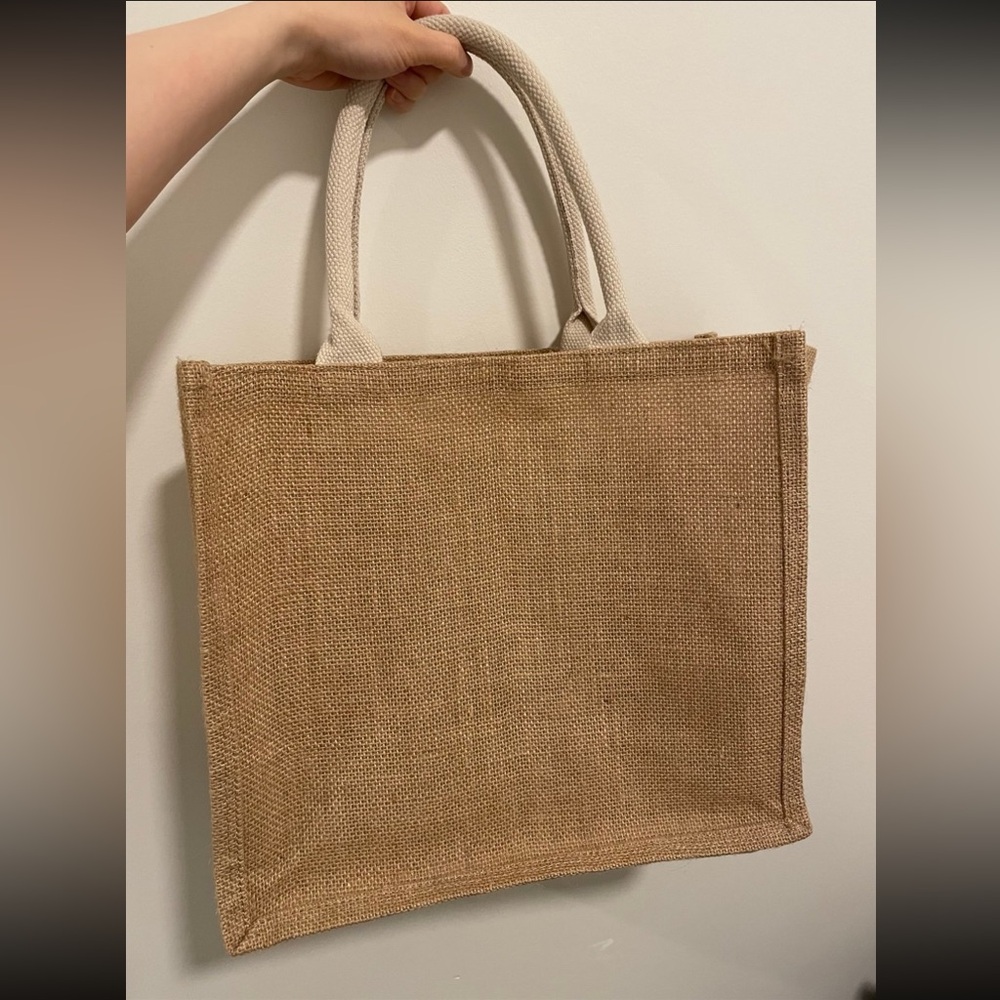 Stylish Tan Shopper Tote Bag